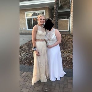 Dave and Johnny 2 piece Prom Dress SZ 1/2